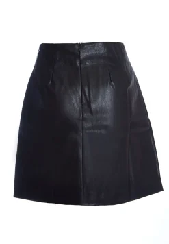 Glamorous Going Out Skirts|Mini Skirts|Black-PU A-Line Mini-Skirt -