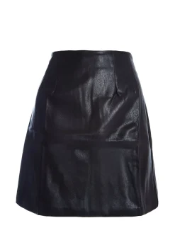 Glamorous Going Out Skirts|Mini Skirts|Black-PU A-Line Mini-Skirt -