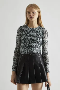Glamorous Going Out Skirts|Mini Skirts|Black-PU Pleated Mini-Skirt -