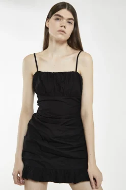 Glamorous Day Dresses|Mini Dresses|Black-Spaghetti-Strap Mini-Dress -