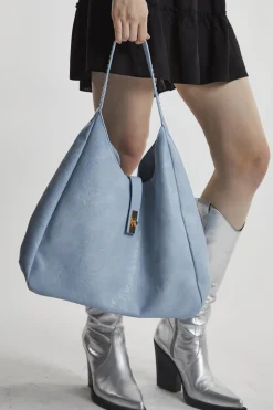 Glamorous Tote Bags|Blue Buckle Tote-Bag -