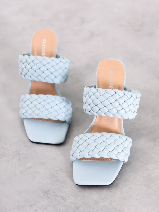 Glamorous Heels|Sandals|Blue High-Heels Sandals -