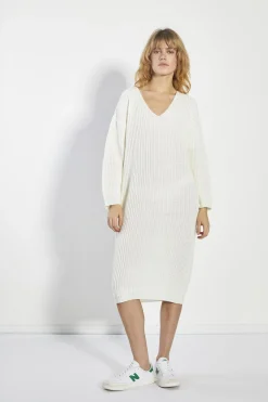 Glamorous Day Dresses|Jumpers|Bone White Jumper Midi-Dress -