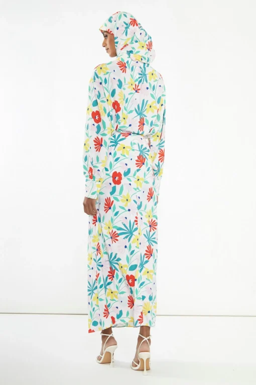 Glamorous Best Dressed Guest|Co-ords|Bright Multi Flower Bias-Cut Maxi-skirt -