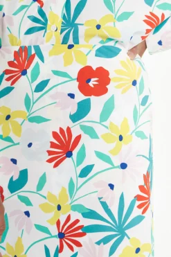 Glamorous Best Dressed Guest|Co-ords|Bright Multi Flower Bias-Cut Maxi-skirt -