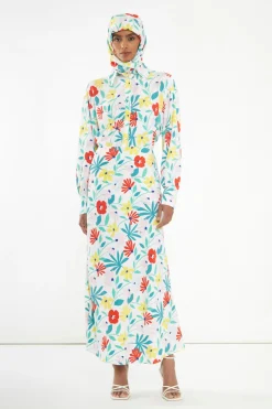 Glamorous Co-ords|Bright Multi Flower Long Sleeve Shirt -