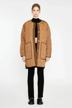 Glamorous Workwear|Coats|Brown Dark-Brown Quilted Coat -