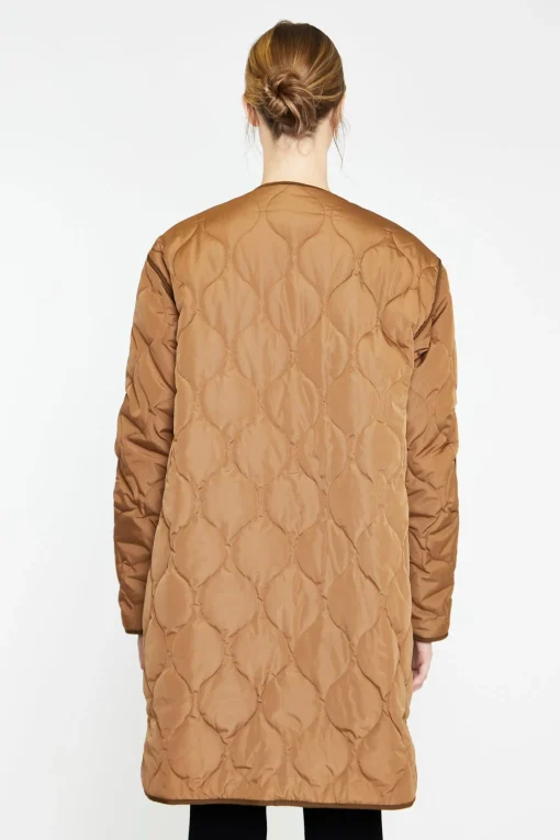 Glamorous Workwear|Coats|Brown Dark-Brown Quilted Coat -