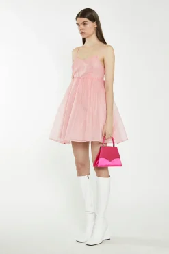 Glamorous Best Dressed Guest|Chic Escapes|Bubblegum Pink Babydoll Mini Dress -