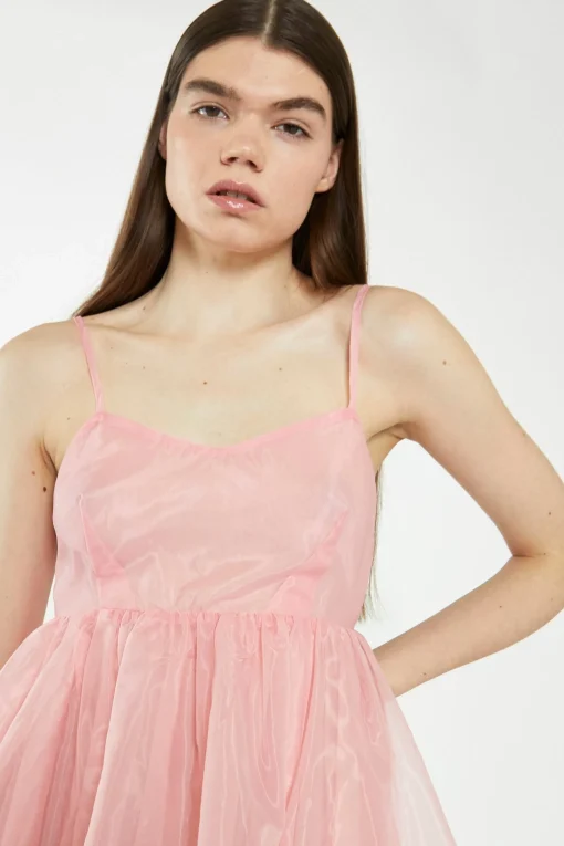 Glamorous Best Dressed Guest|Chic Escapes|Bubblegum Pink Babydoll Mini Dress -