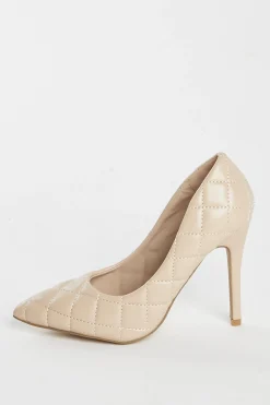 Glamorous Best Dressed Guest|Heels|Camel Stiletto Wide Fit Heel -