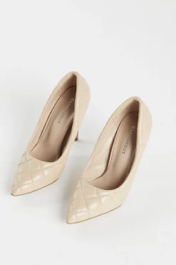 Glamorous Best Dressed Guest|Heels|Camel Stiletto Wide Fit Heel -
