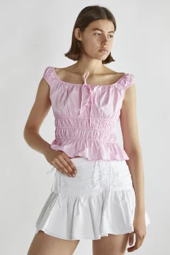 Glamorous Crops, Corsets & Bodysuits|Candy Pink Short Sleeve Crop-Top -