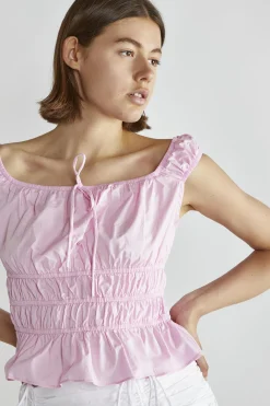 Glamorous Crops, Corsets & Bodysuits|Candy Pink Short Sleeve Crop-Top -