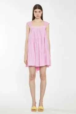 Glamorous Best Dressed Guest|Chic Escapes|Candy Pink Tie-Back Mini Dress -