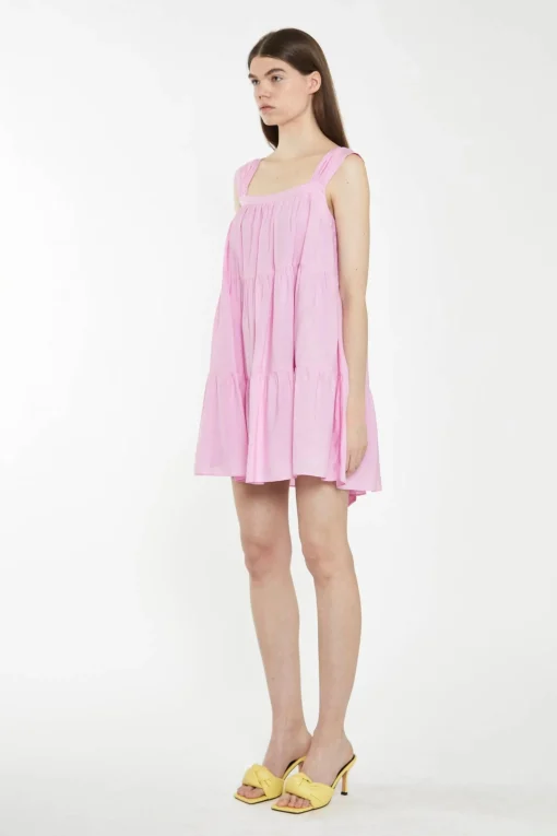 Glamorous Best Dressed Guest|Chic Escapes|Candy Pink Tie-Back Mini Dress -