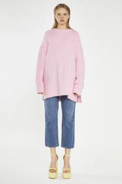 Glamorous Jumpers|Candy-Pink Oversized-Jumper -