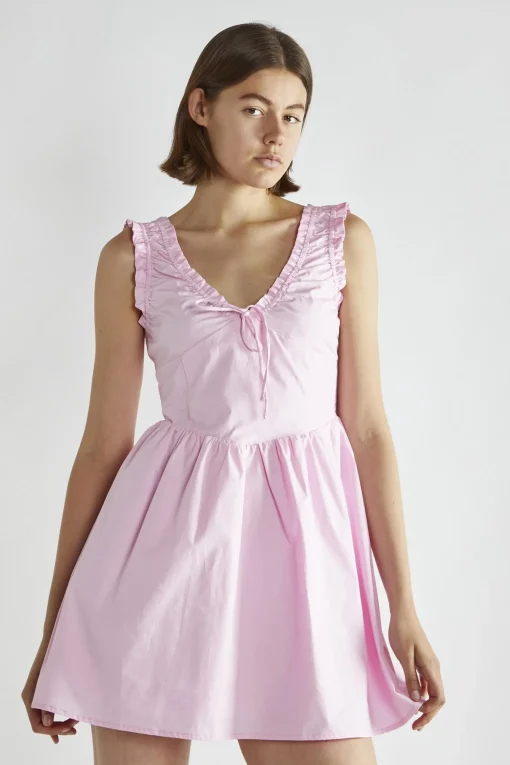 Glamorous Day Dresses|Mini Dresses|Candy-Pink Skater Mini-Dress -