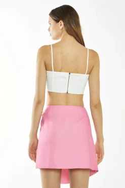 Glamorous Glamorous Care: Our Sustainable Collection|Mini Skirts|Candy-Pink Wrap Mini Skirt -