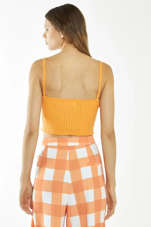 Glamorous Glamorous Care: Our Sustainable Collection|Crops, Corsets & Bodysuits|CA0402-PASTEL ORANGE -