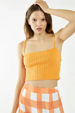 Glamorous Glamorous Care: Our Sustainable Collection|Crops, Corsets & Bodysuits|CA0402-PASTEL ORANGE -