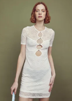 Glamorous Dresses|Mini Dresses|Chloe Cut-Out Mini-Dress -White -