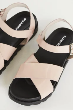 Glamorous Jet Setter|Chic Escapes|Chunky Nude Sandal -