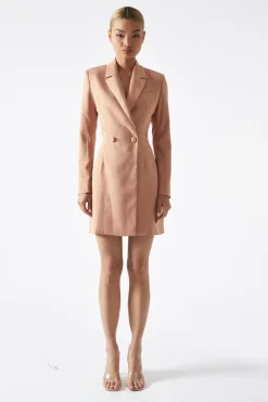 Glamorous Best Dressed Guest|Workwear|Cinnamon Cut-Out Back Blazer Dress -