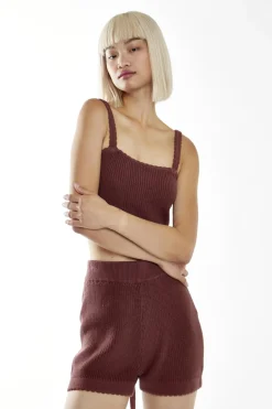 Glamorous Knitted Shorts|Cinnamon Knit Shorts -