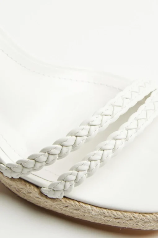 Glamorous Best Dressed Guest|Chic Escapes|Cream Braided Espadrille-Heels -