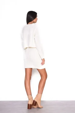 Glamorous Jumpers|Cream Knitted Jumper -