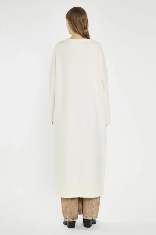 Glamorous Cardigans|Cream Longline-Cardigan -