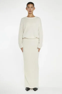 Glamorous Knitted Co-ords|Jumpers|Cream Oversized-Jumper -