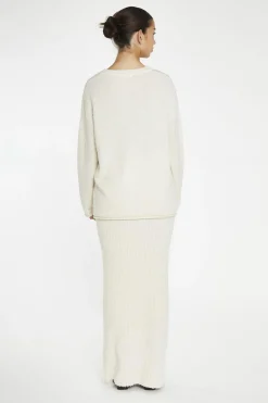 Glamorous Knitted Co-ords|Jumpers|Cream Oversized-Jumper -