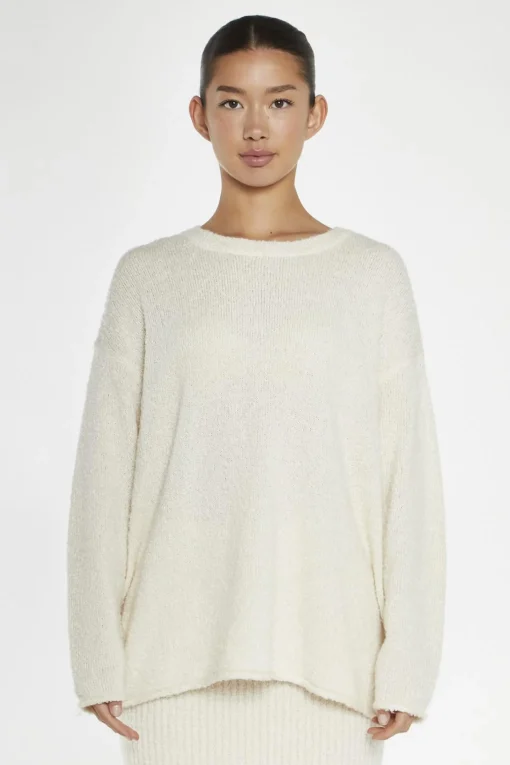 Glamorous Knitted Co-ords|Jumpers|Cream Oversized-Jumper -