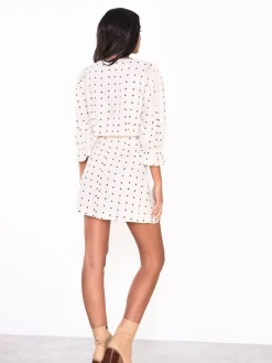 Glamorous Blouses & Shirts|Cream Rust Spot Button Up Blouse -