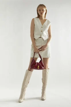 Glamorous Co-ords|Coats|Cream-Corduroy Classic-Waistcoat -