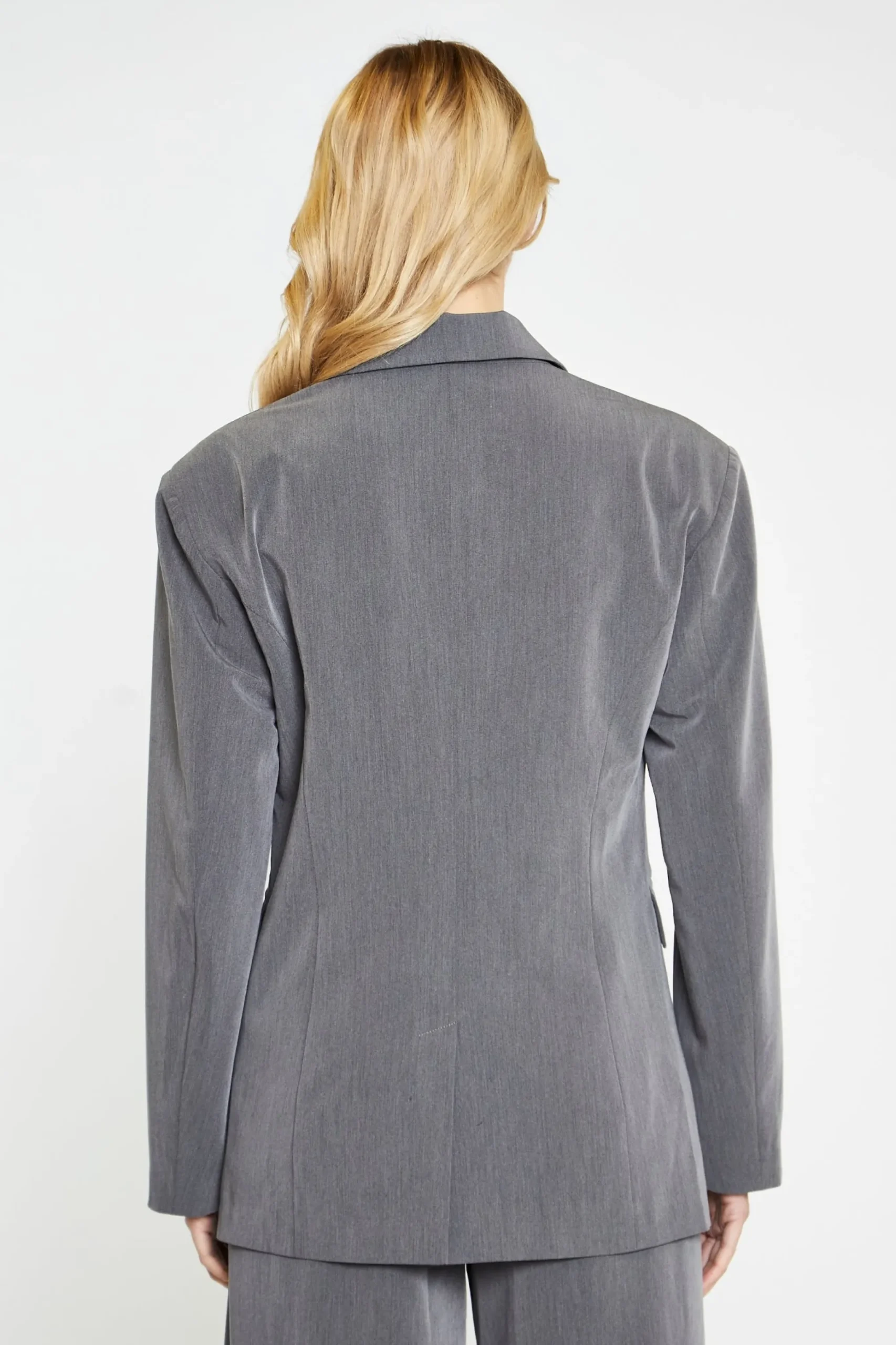 Glamorous Workwear|Co-ords|Dark-Grey Tailored Blazer -