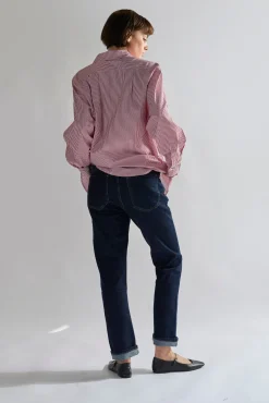 Glamorous Straight Leg Jeans|Dark-Indigo Straight-Leg Jeans -