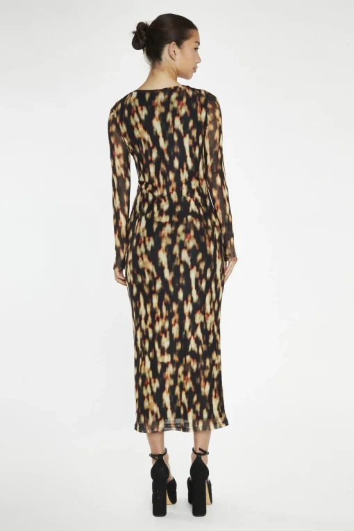 Glamorous Day Dresses|Midi & Midaxi Dresses|Digital Tie-Dye Mesh Bodycon Midi-Dress -