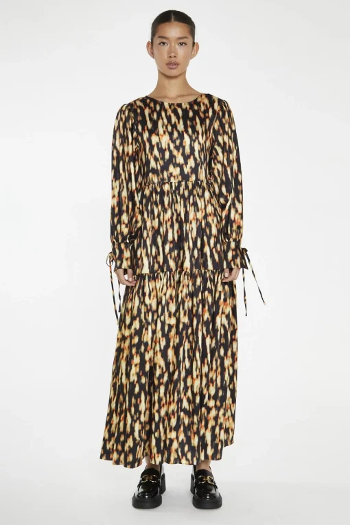 Glamorous Day Dresses|Maxi Dresses|Digital Tie-Dye Oversized Tie-Front Maxi-Dress -