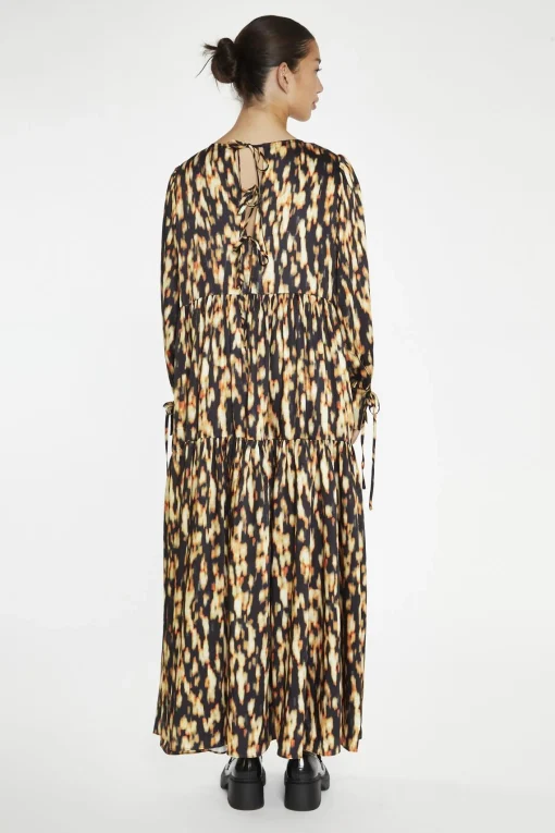 Glamorous Day Dresses|Maxi Dresses|Digital Tie-Dye Oversized Tie-Front Maxi-Dress -