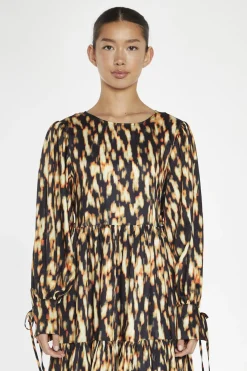 Glamorous Day Dresses|Maxi Dresses|Digital Tie-Dye Oversized Tie-Front Maxi-Dress -