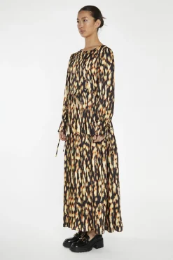 Glamorous Day Dresses|Maxi Dresses|Digital Tie-Dye Oversized Tie-Front Maxi-Dress -