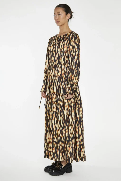 Glamorous Day Dresses|Maxi Dresses|Digital Tie-Dye Oversized Tie-Front Maxi-Dress -