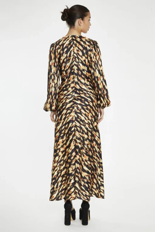 Glamorous Day Dresses|Midi & Midaxi Dresses|Digital Tie-Dye V-Neck Midi-Dress -
