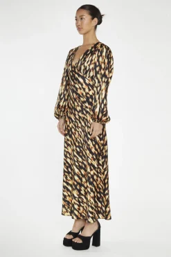 Glamorous Day Dresses|Midi & Midaxi Dresses|Digital Tie-Dye V-Neck Midi-Dress -