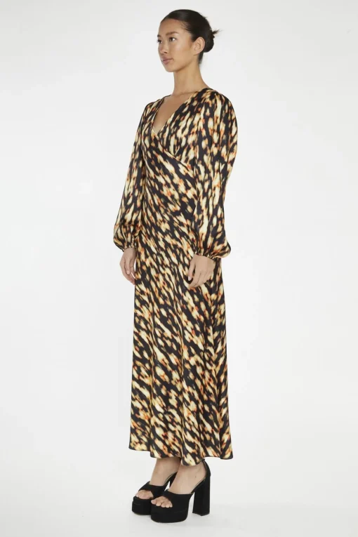 Glamorous Day Dresses|Midi & Midaxi Dresses|Digital Tie-Dye V-Neck Midi-Dress -