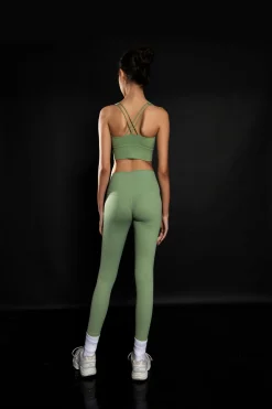 Glamorous Activewear|Leggings|Fern Green High Waisted Gym Leggings -