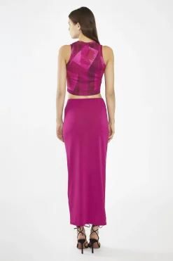 Glamorous Going Out Skirts|Maxi Skirts|Fuchsia Maxi-Skirt -
